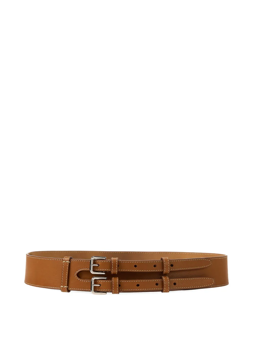 Ralph Lauren Collection Leren gespriem Bruin