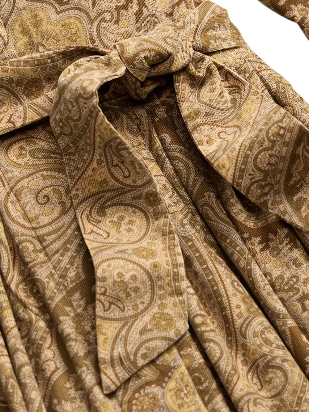 Ralph Lauren RRL Gemma jurk met paisley-print en ceintuur Bruin