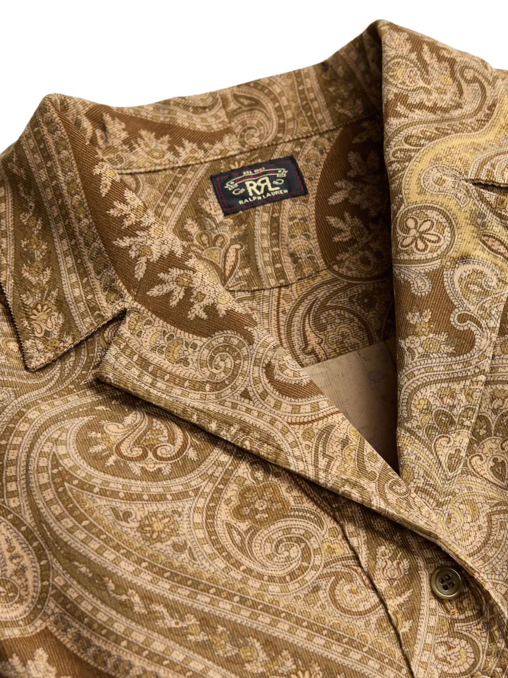 Ralph Lauren RRL Gemma jurk met paisley-print en ceintuur Bruin