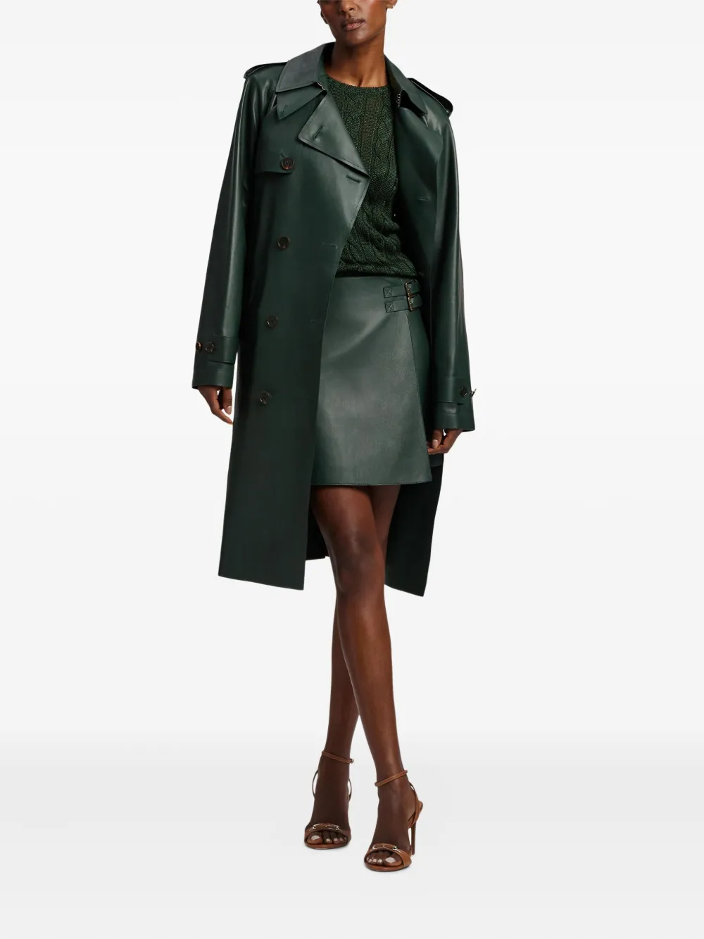 Ralph Lauren Collection Jas met dubbele rij knopen - Groen