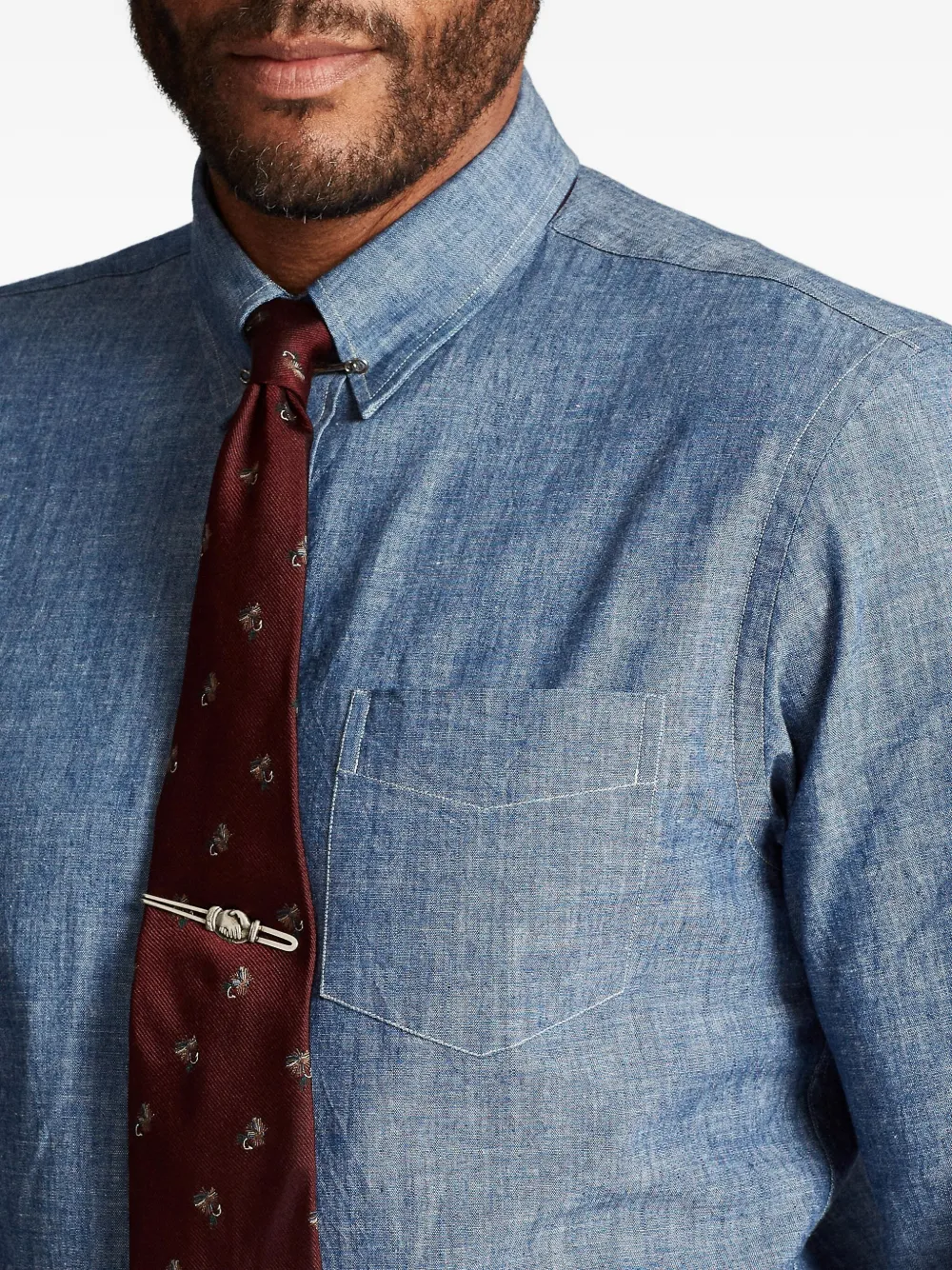 Ralph Lauren RRL Chambray overhemd Blauw