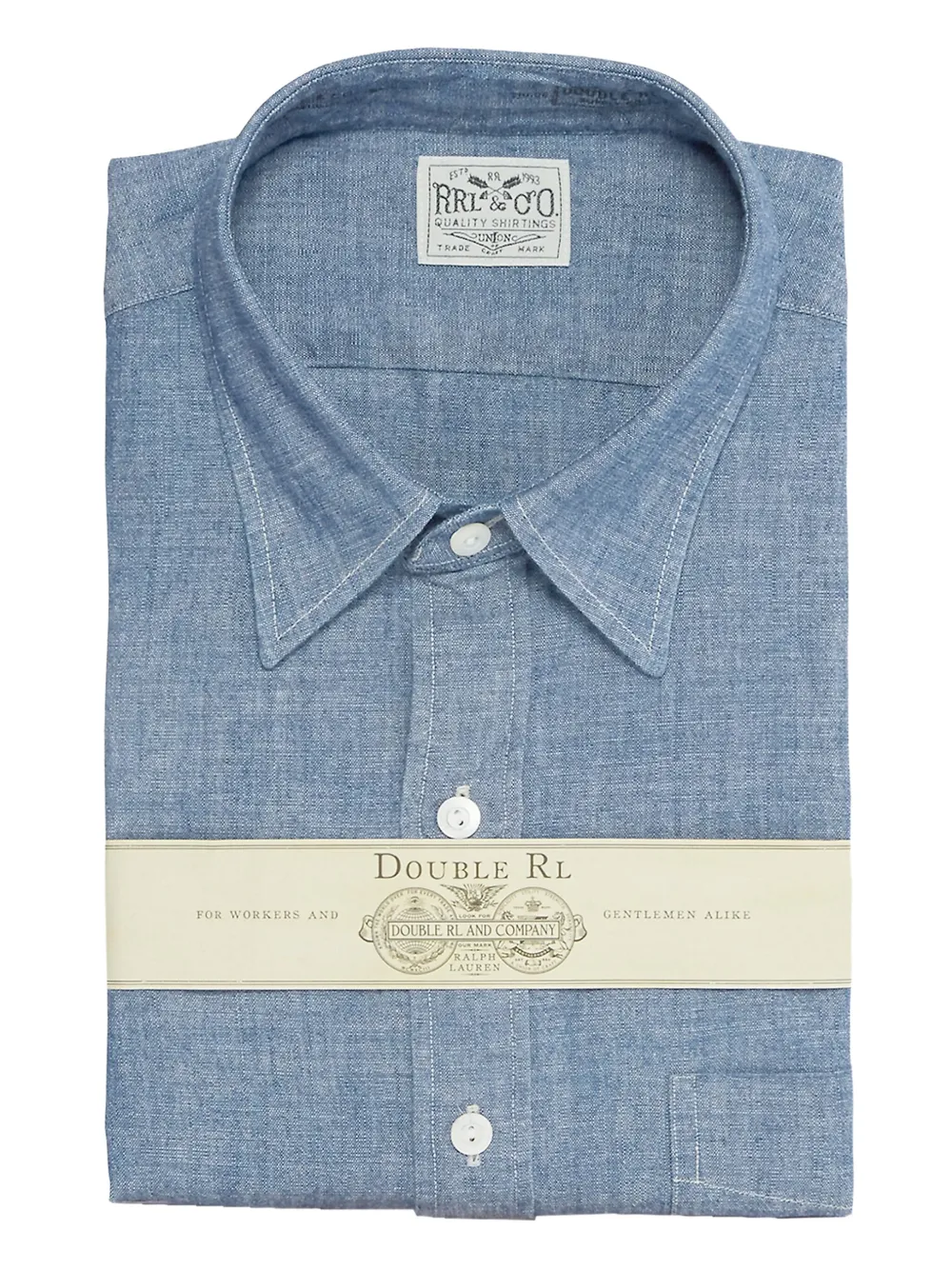 Ralph Lauren RRL Chambray overhemd Blauw