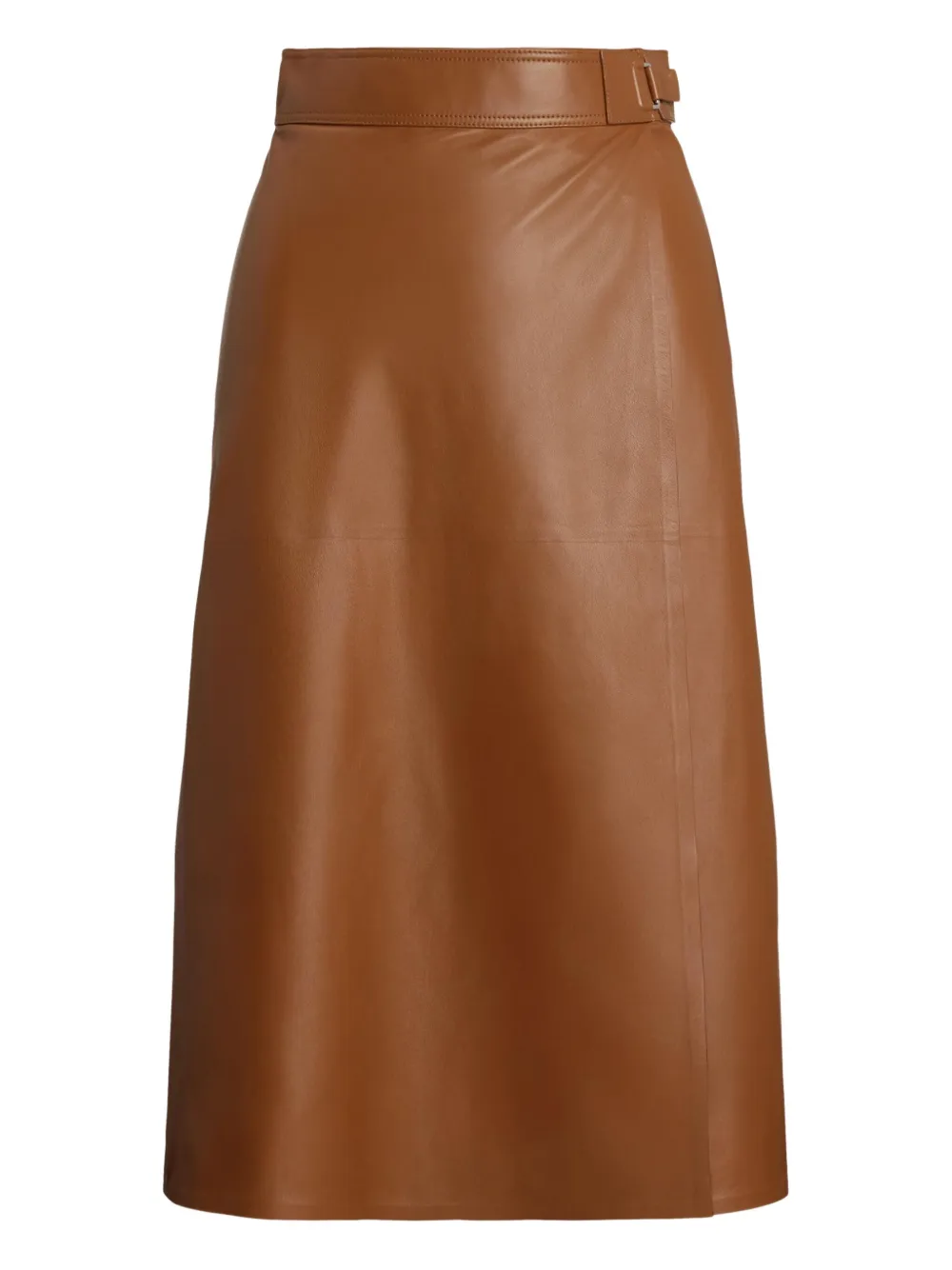 Ralph Lauren Collection Jackeline レザースカート | ブラウン