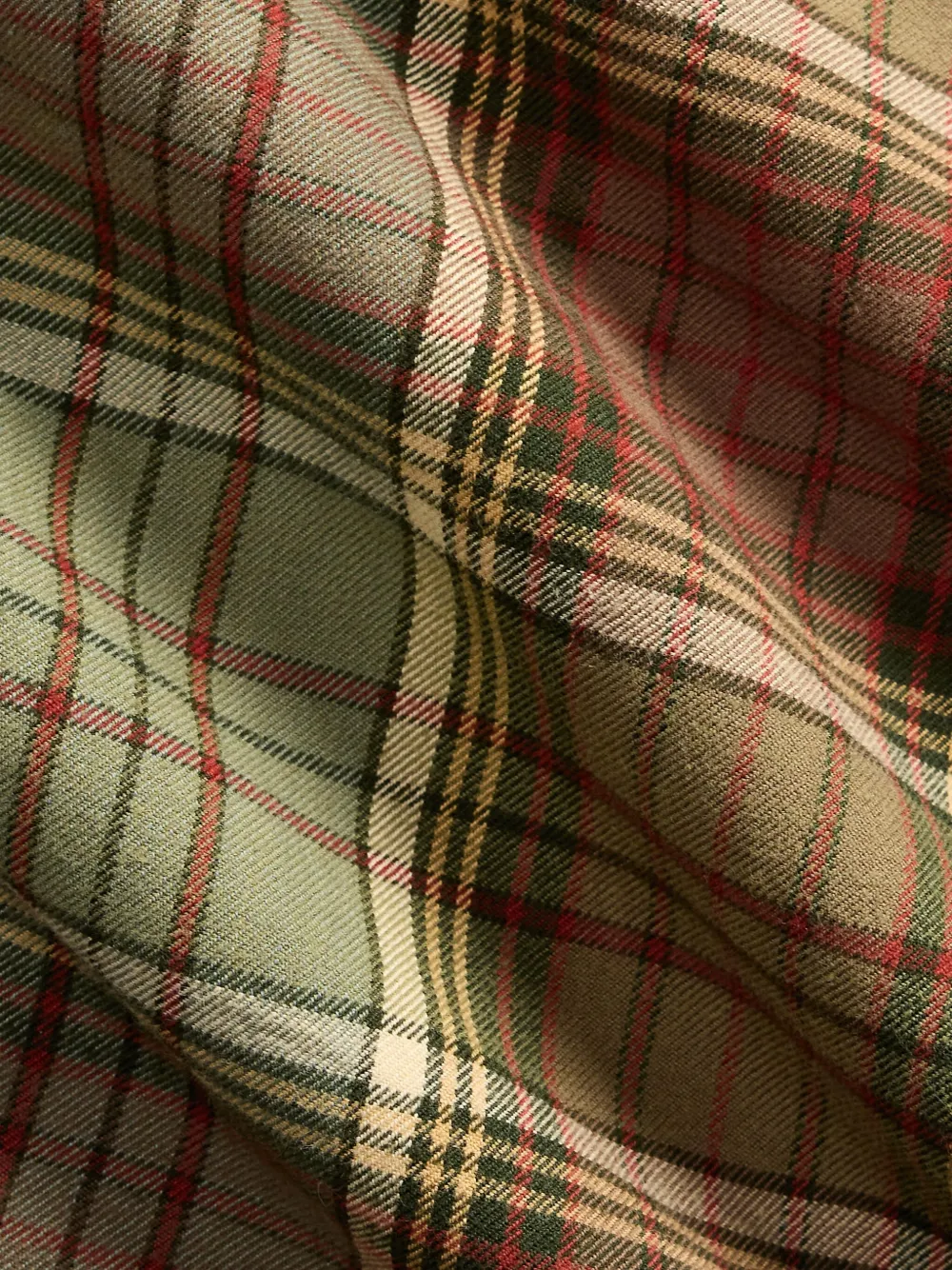 Rrl Selina Plaid Shirt Dress In Green