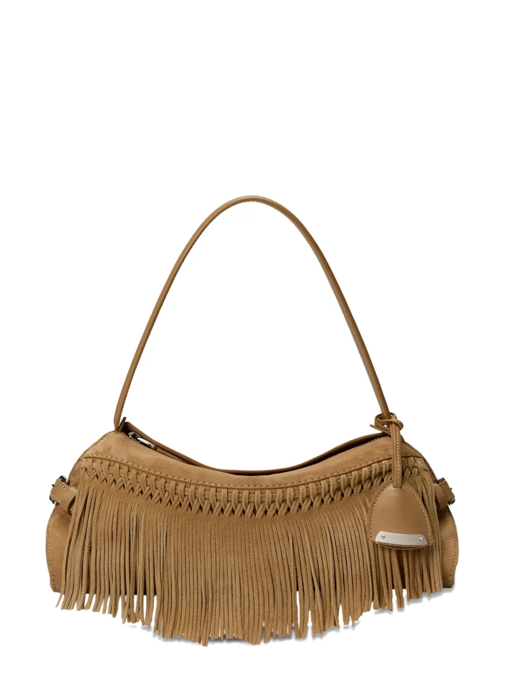Ralph Lauren Collection Schoudertas met franje Bruin