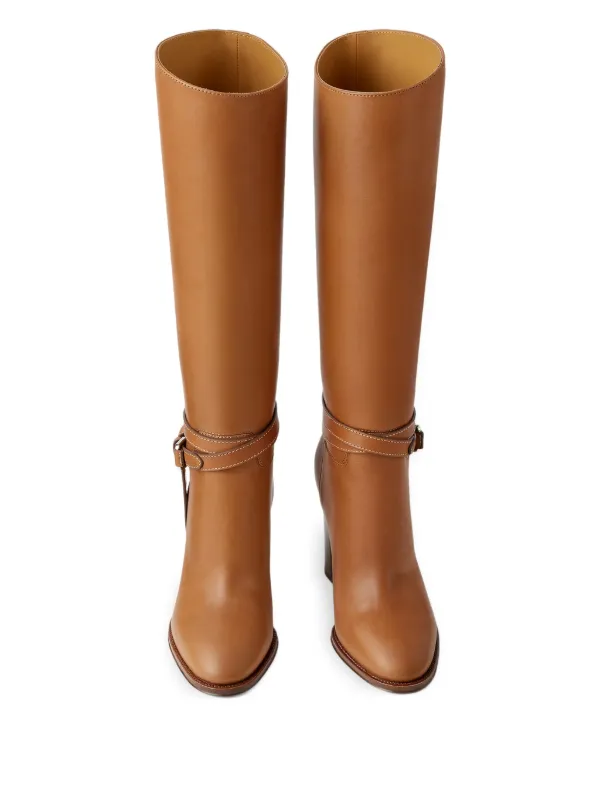 Ralph Lauren Collection Donnely 90mm ロングブーツ | ブラウン