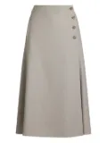 Ralph Lauren Collection buttoned midi skirt - Grey