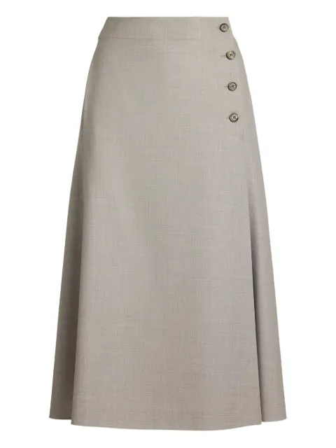 Ralph Lauren Collection buttoned midi skirt