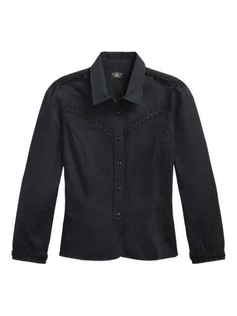 Ralph Lauren RRL Emilie embroidered front button-up shirt