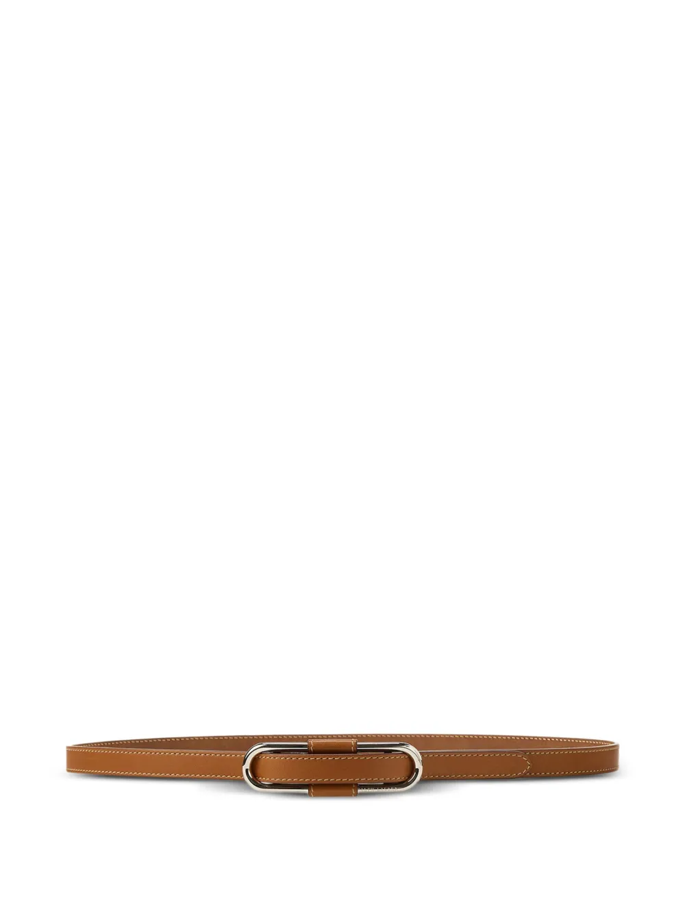 Ralph Lauren Collection Riem met ovalen gesp Bruin