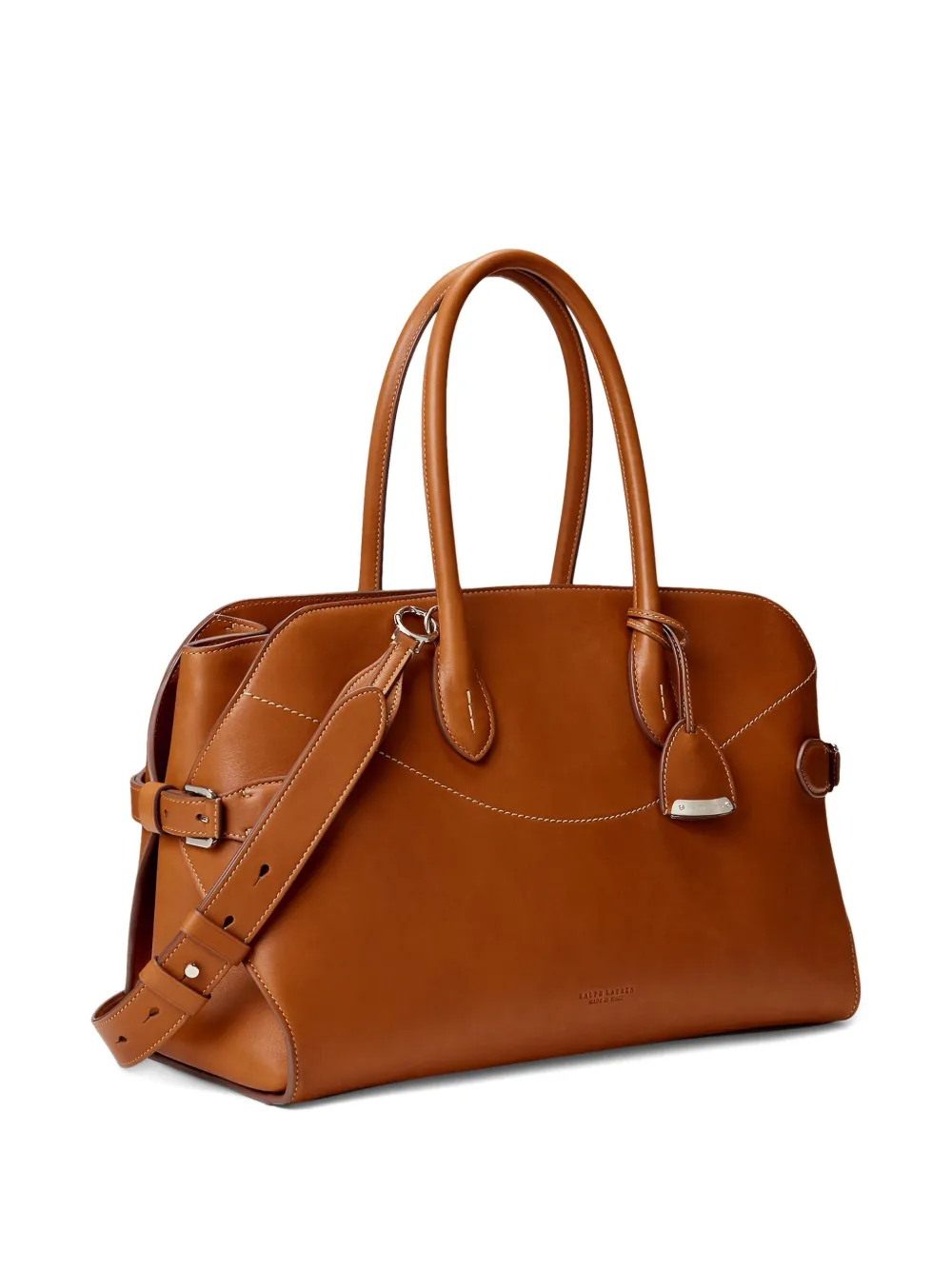 Ralph Lauren Collection Medium leren shopper Bruin