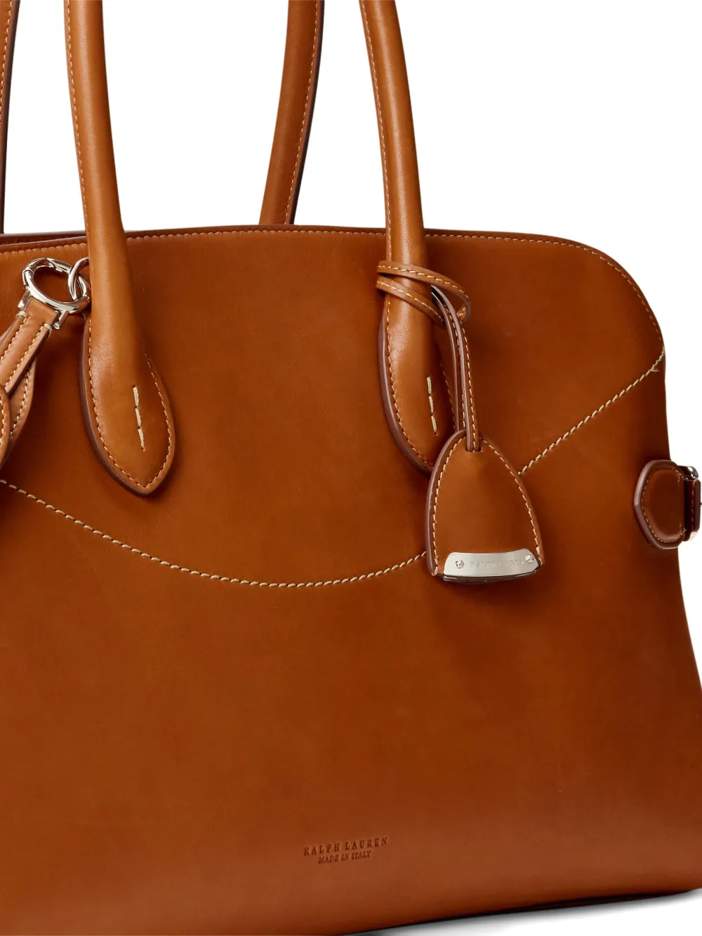 Ralph Lauren Collection Medium leren shopper Bruin