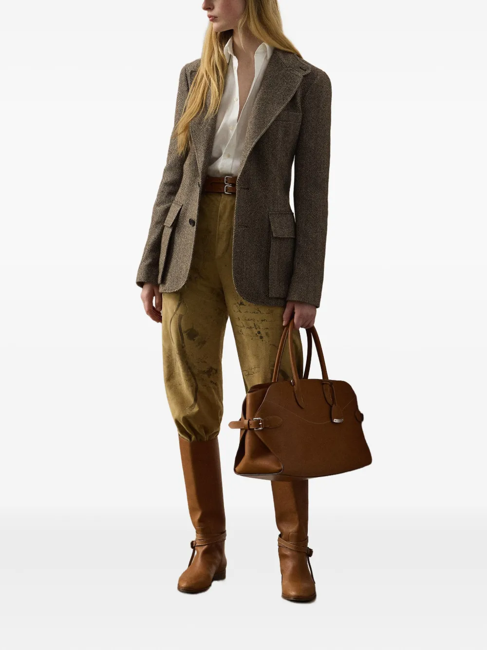 Ralph Lauren Collection Fallon broek Geel