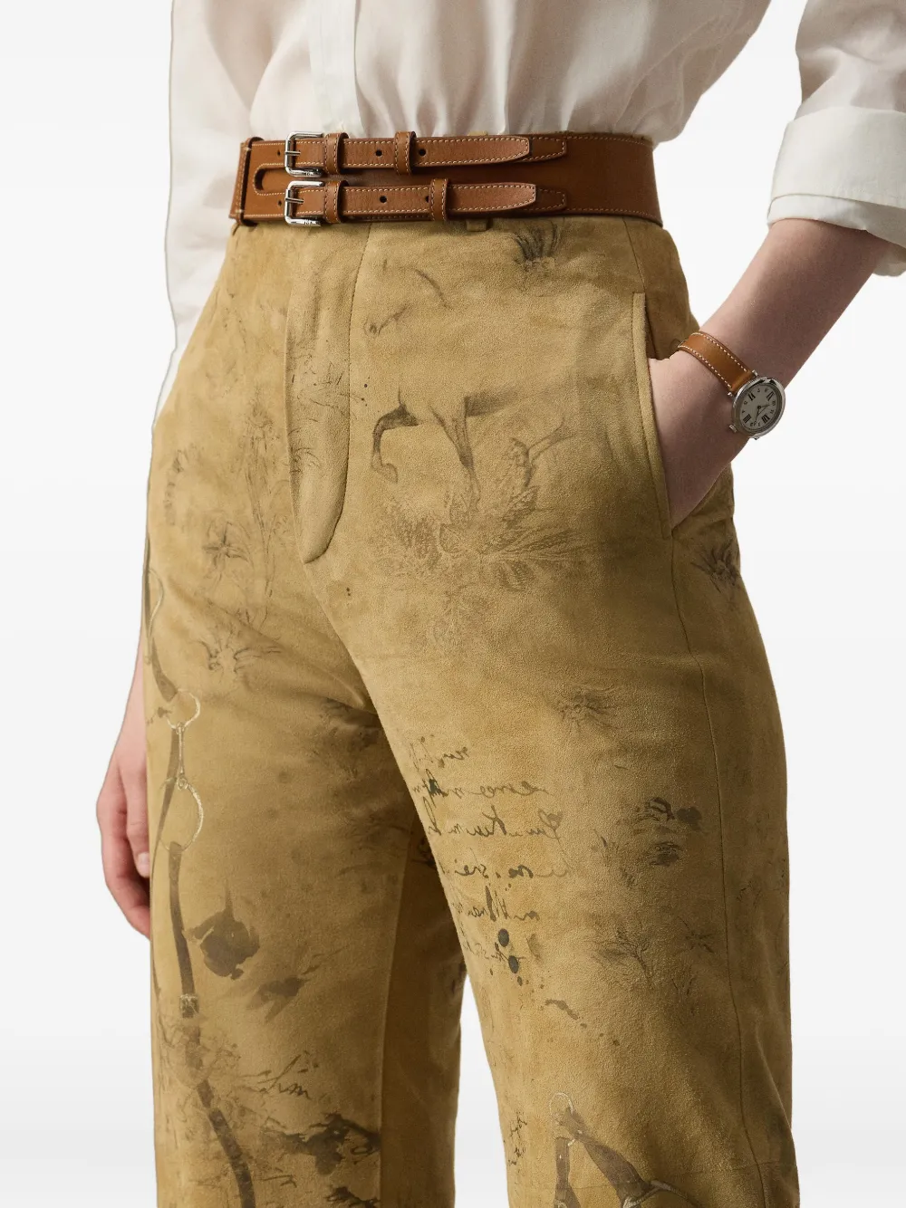 Ralph Lauren Collection Fallon broek Geel