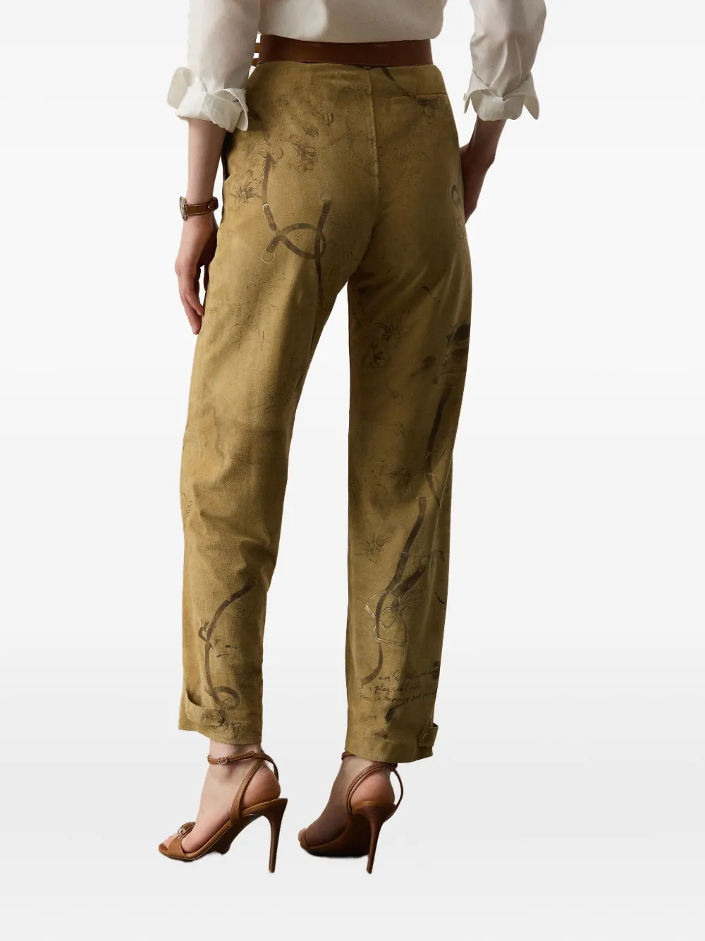 Ralph Lauren Collection Fallon broek Geel