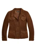Ralph Lauren RRL Rose button-front suede jacket - Brown