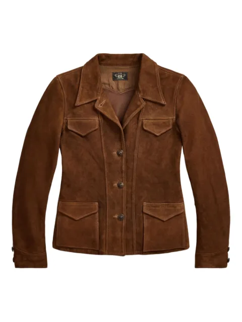 Ralph Lauren RRL Rose button-front suede jacket