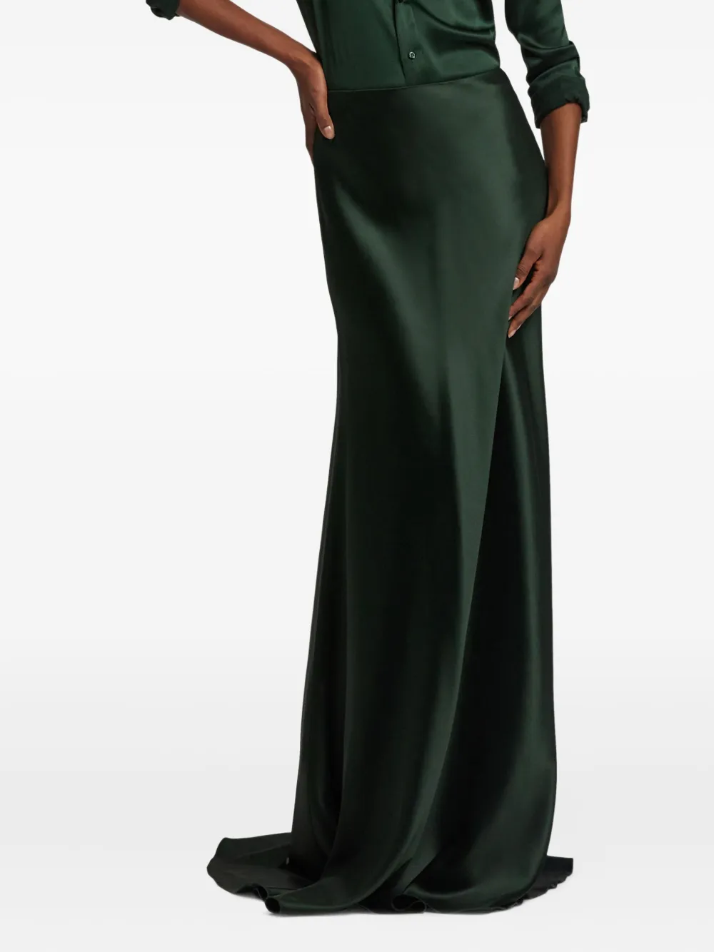 satin maxi skirt
