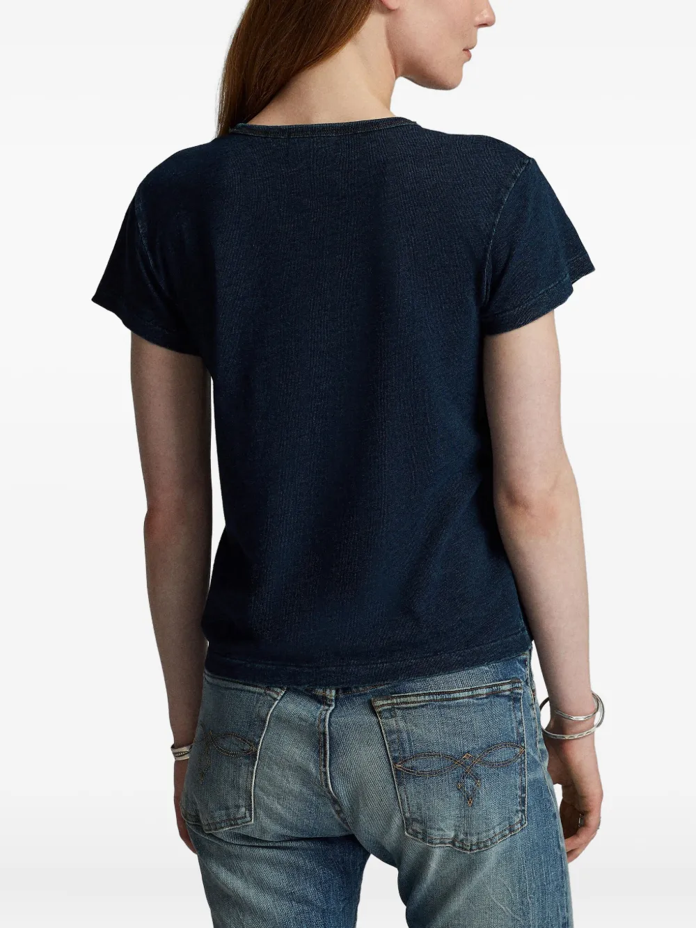 Ralph Lauren RRL T-shirt met borstzak Blauw