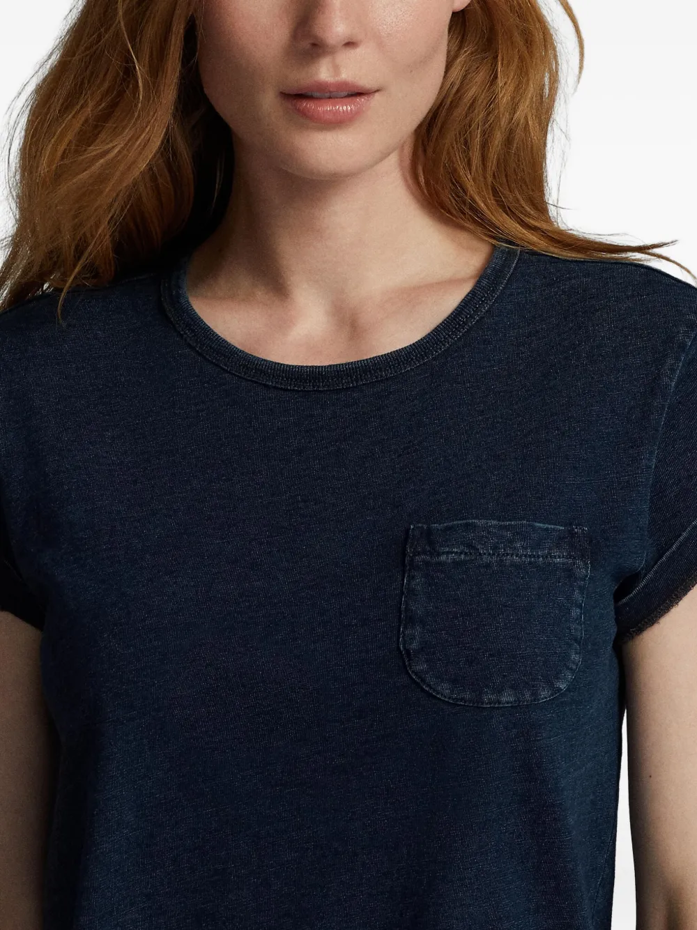 Ralph Lauren RRL T-shirt met borstzak Blauw