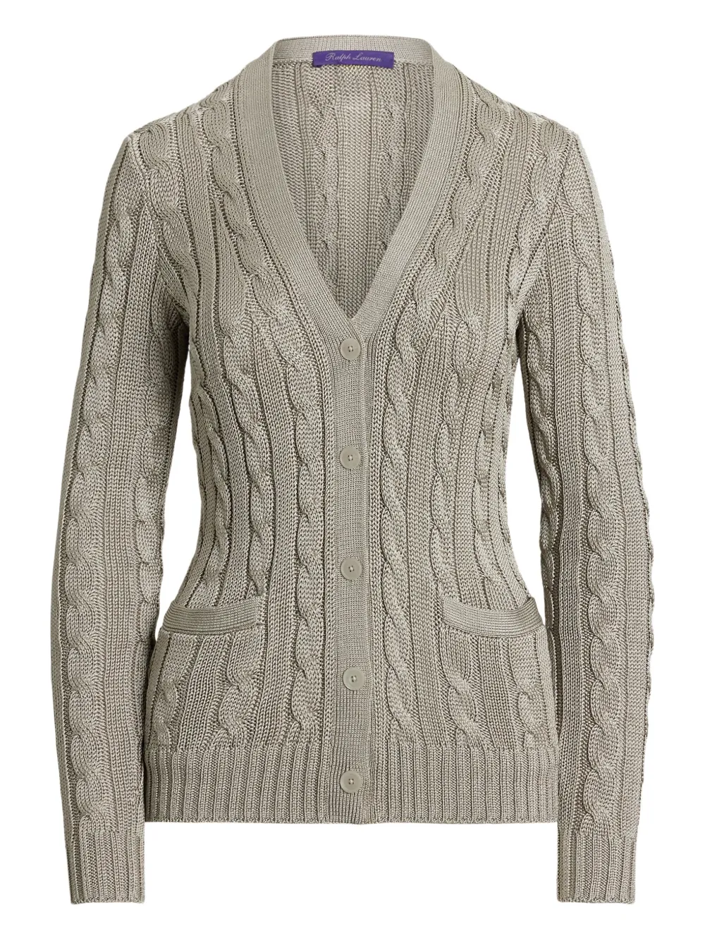cable-knit cardigan