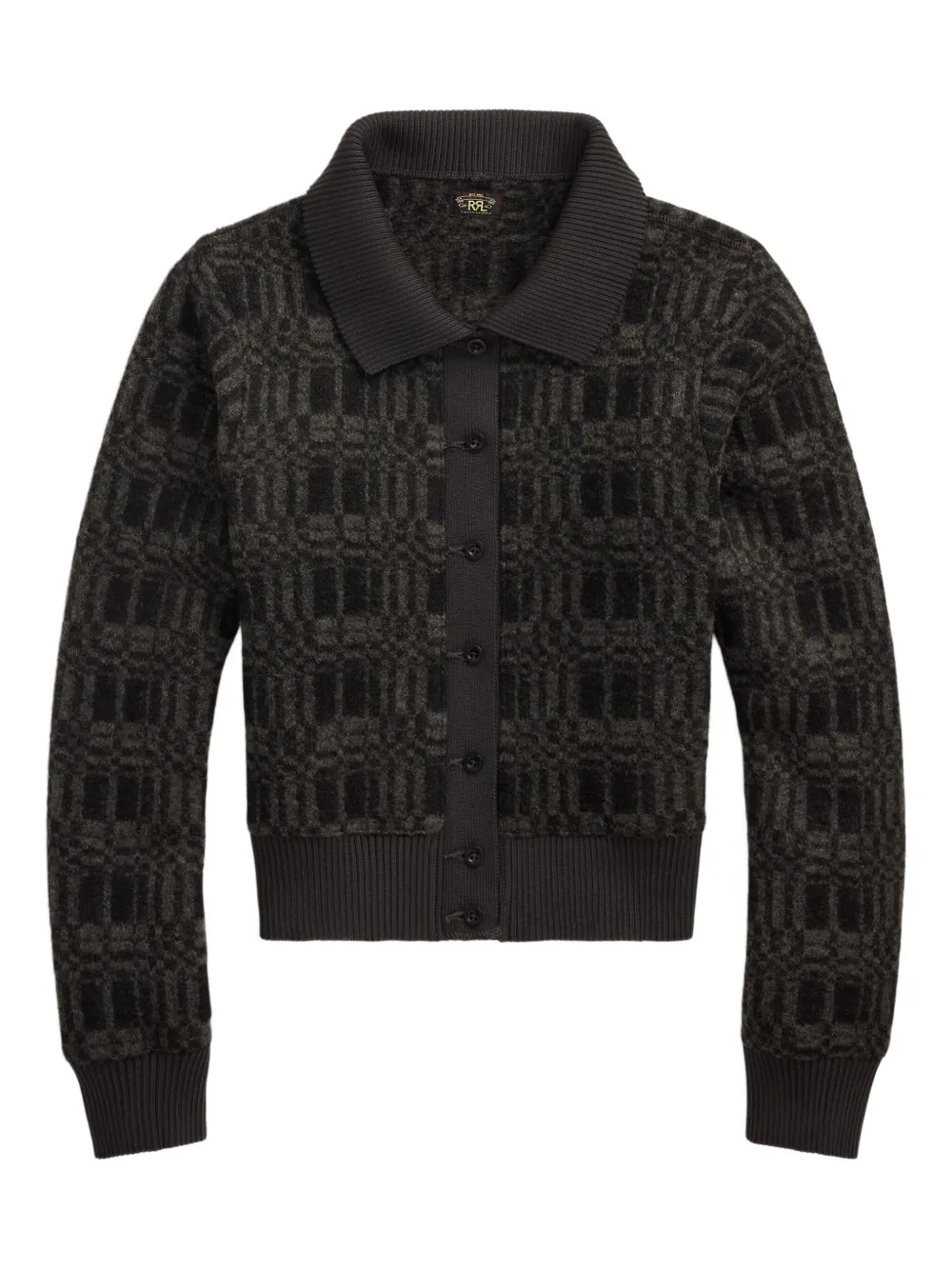 Ralph Lauren RRL patterned button-up cardigan | Brown | Image 1