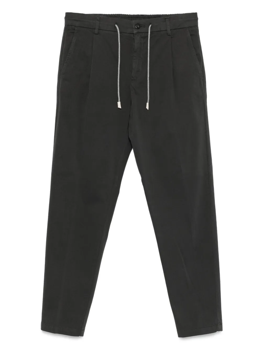 Eleventy pleated drawstring trousers | Grey | Image 1