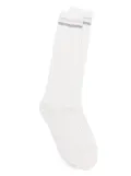 Eleventy ribbed socks - White
