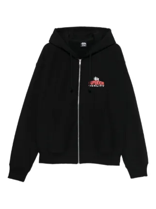Stüssy zip-up Hoodie | Black | FARFETCH