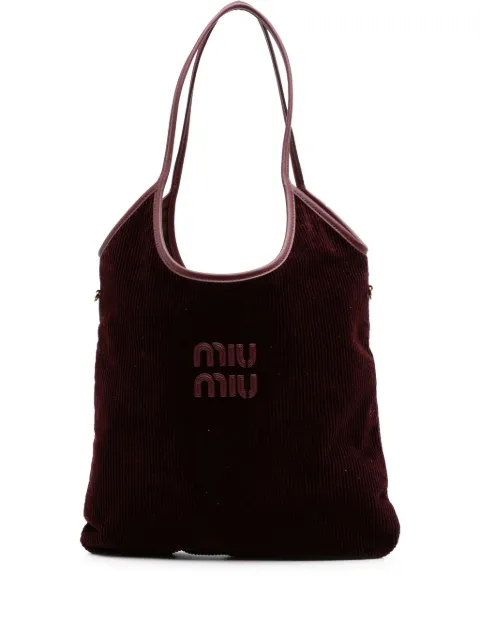 Miu Miu Pre-Owned 2010-2024 Corduroy Ivy tote bag