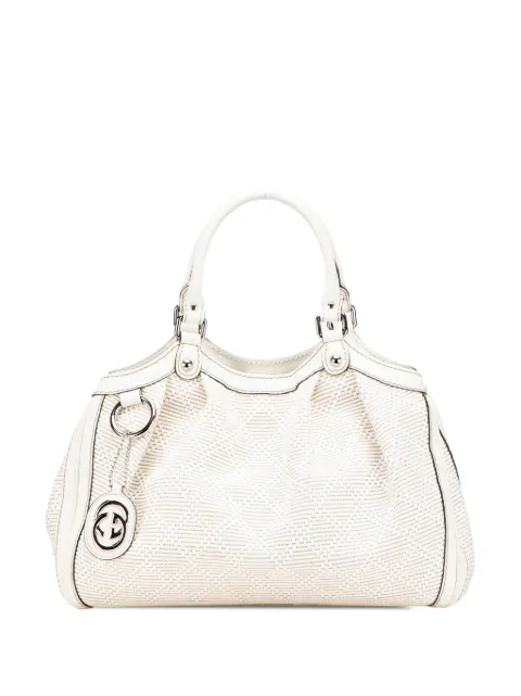 Gucci Pre-Owned 2000-2015 Medium Diamante Raffia Sukey tote bag