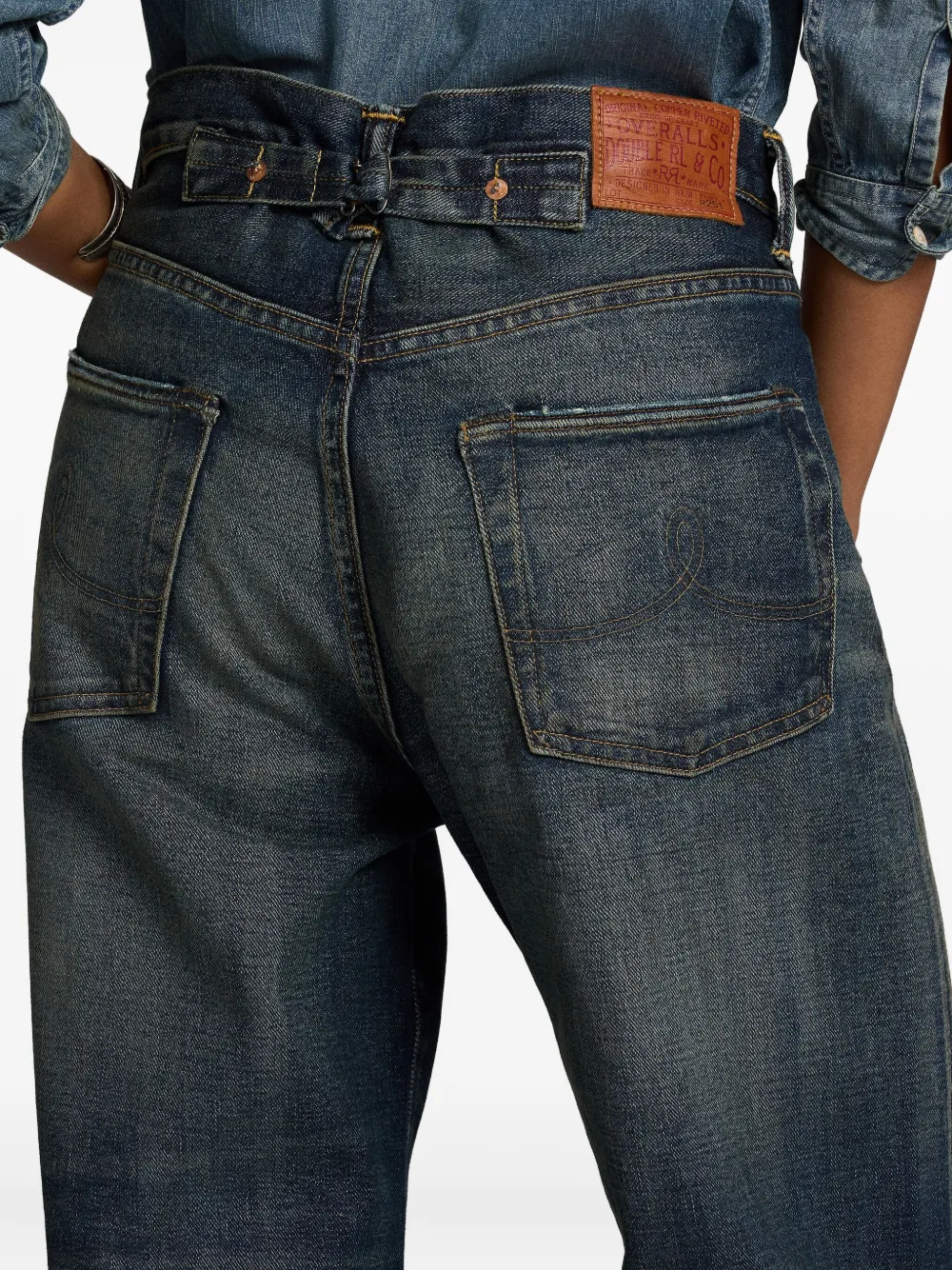 Ralph Lauren RRL ダメージ ジーンズ | ブルー | FARFETCH JP Ralph Lauren RRL ダメージ ジーンズ | ブルー | FARFETCH JP