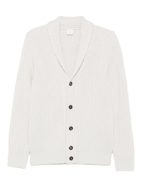 Eleventy ribbed shawl-collar cardigan