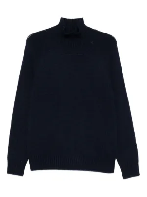 Stone Island リブニット セーター | ブルー | FARFETCH JP