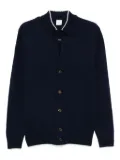 Eleventy button-detailed ribbed cardigan - Blue