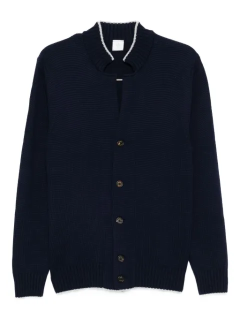 Eleventy button-detailed ribbed cardigan
