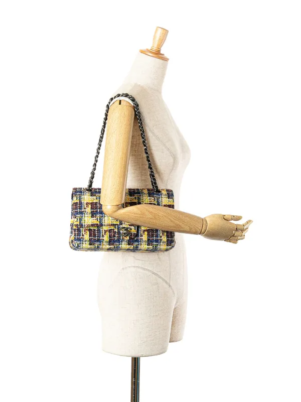 CHANEL Pre-Owned 2004-2005 ミディアム クラシック ツイード ダブル
