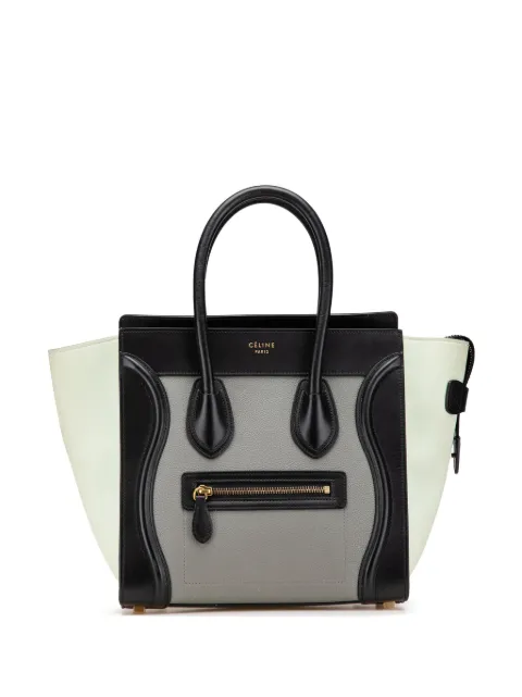 Céline Pre-Owned 2000-2024 Micro Tricolor Leather Luggage Tote handbag