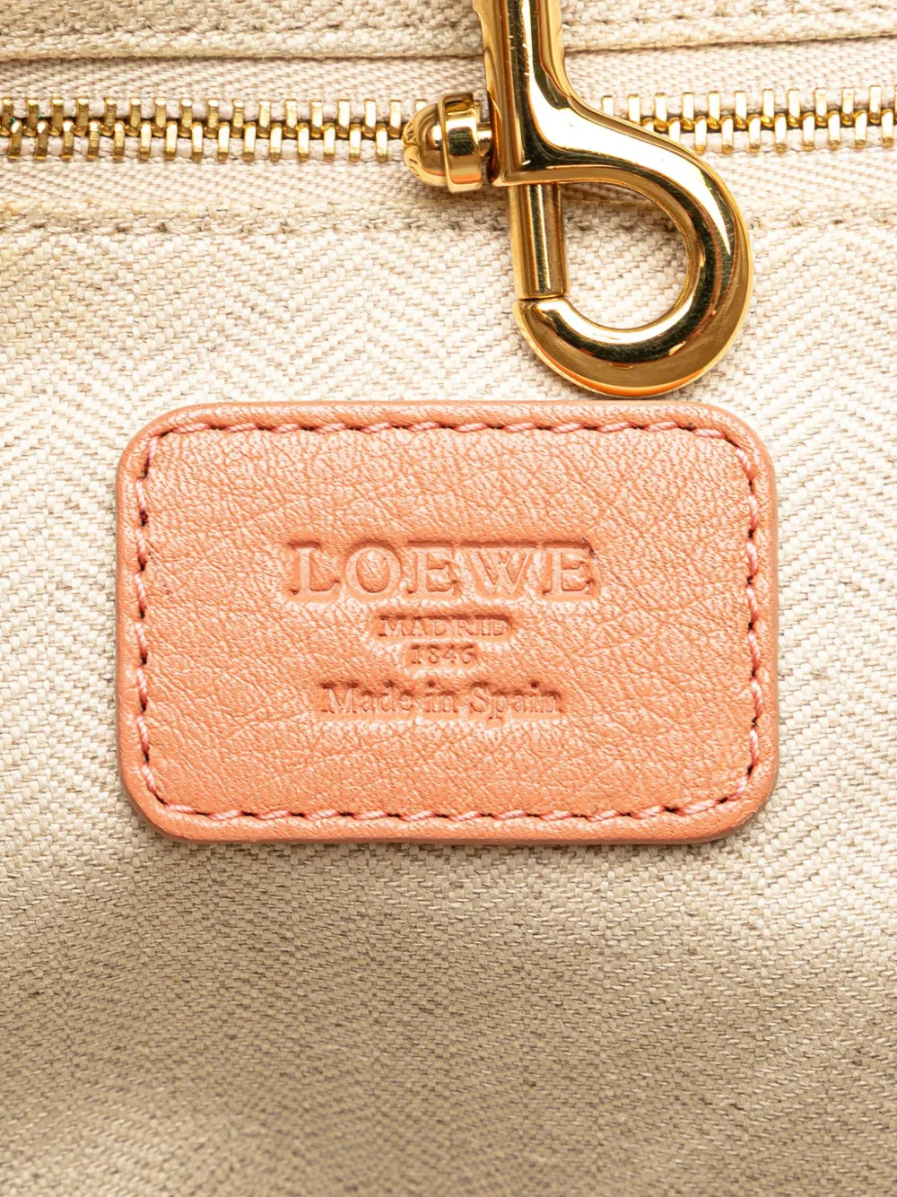 Loewe Pre-Owned 2010-2024 Leather Heritage Tote Bag | Pink