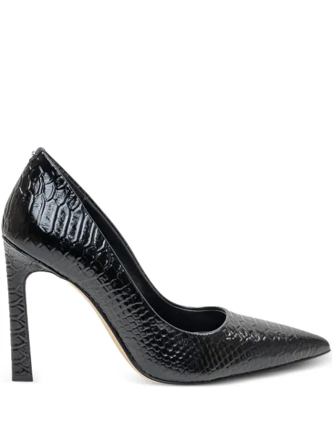 Michael Michael Kors 100mm snakeskin-textured pointed-toe pumps