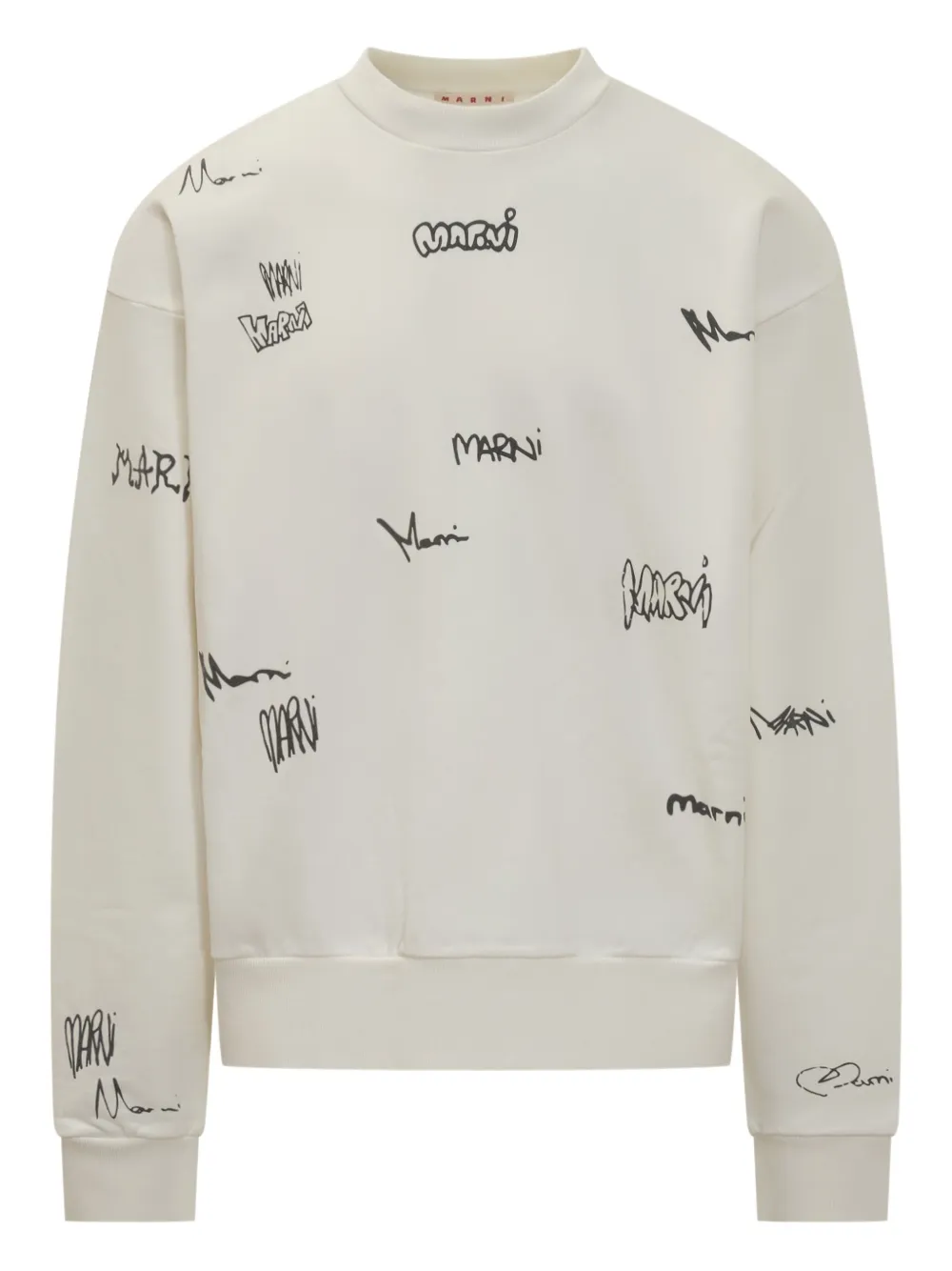 Marni logo-print sweatshirt | Neutrals | Image 1