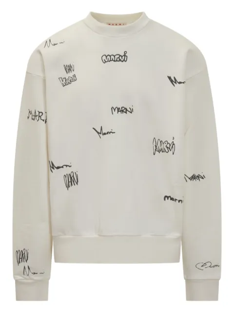 Marni sudadera con logo estampado