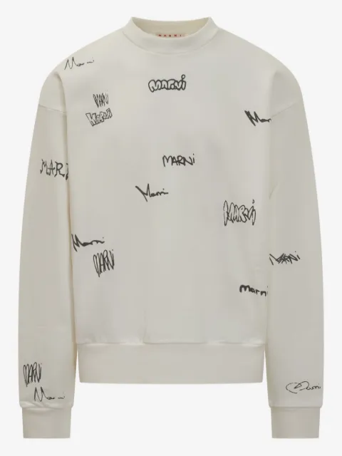 Marni logo-print sweatshirt