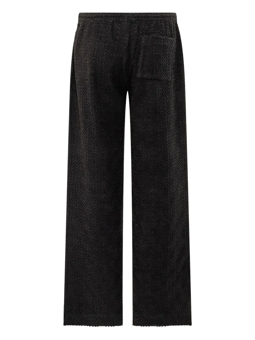 Casablanca Badstof broek met vlak met textuur Zwart