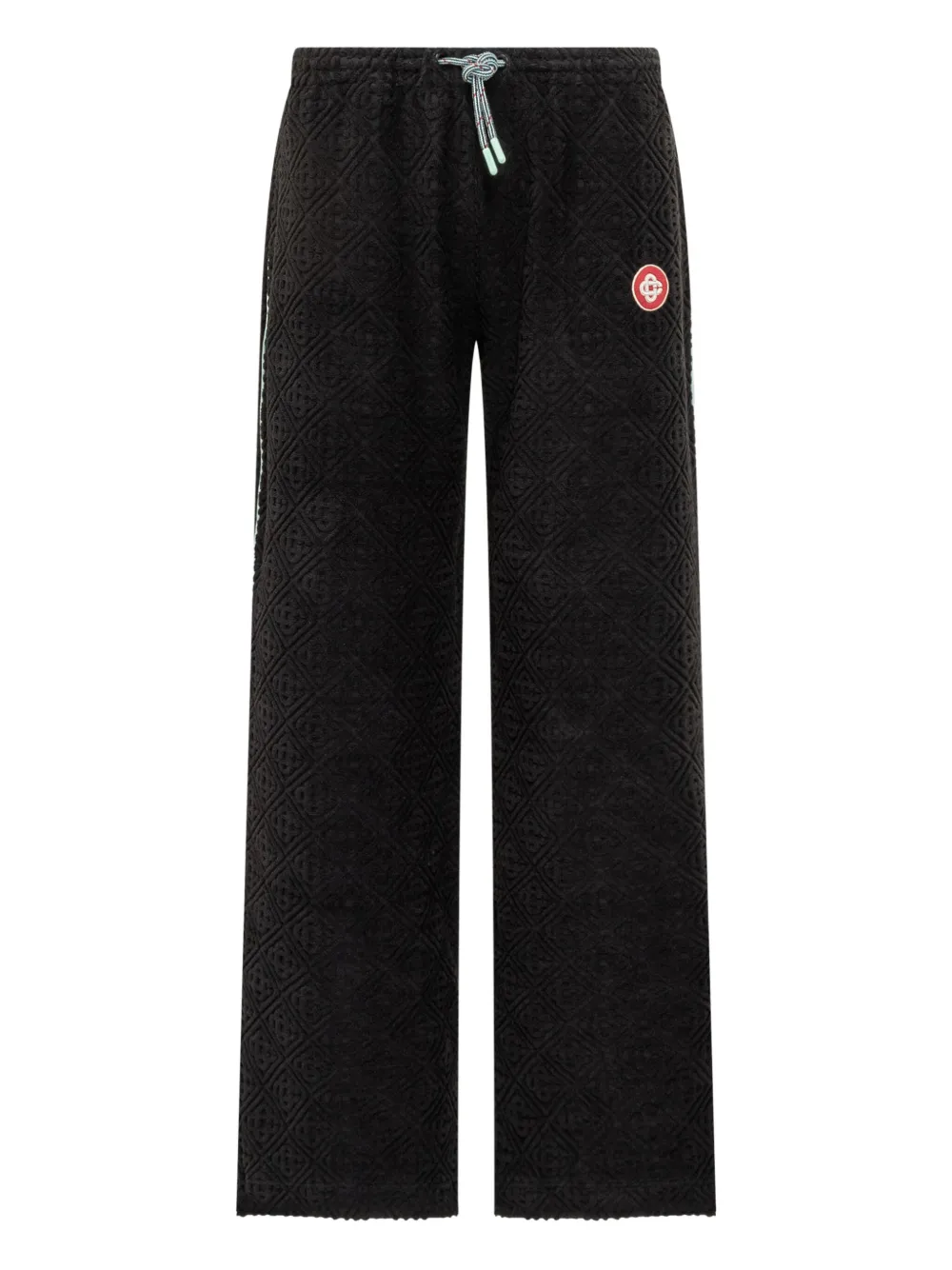 Casablanca Badstof broek met vlak met textuur Zwart