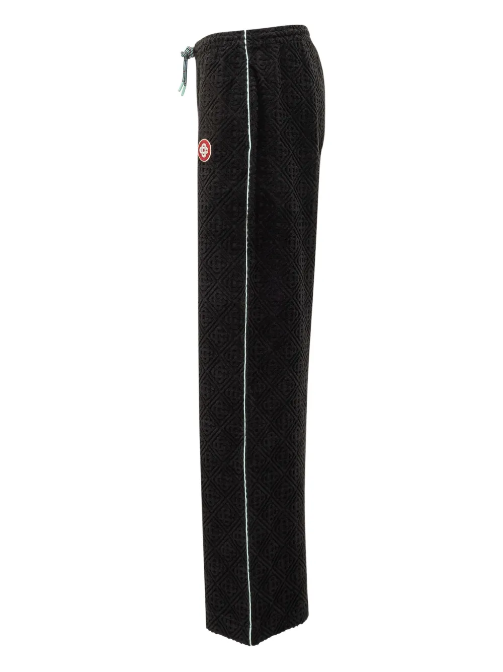 Casablanca Badstof broek met vlak met textuur Zwart