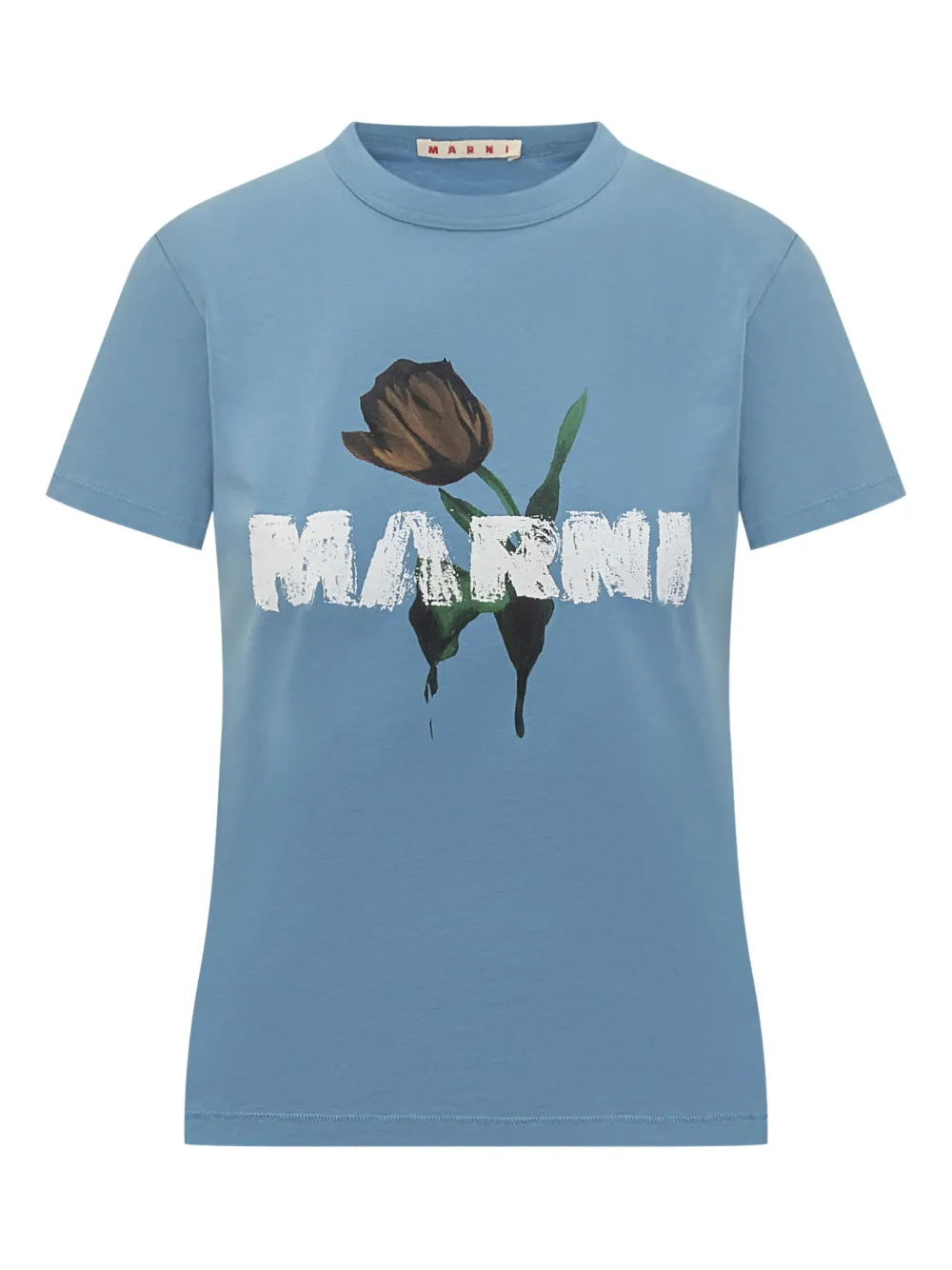 Marni tulip-print T-shirt | Blue | Image 1