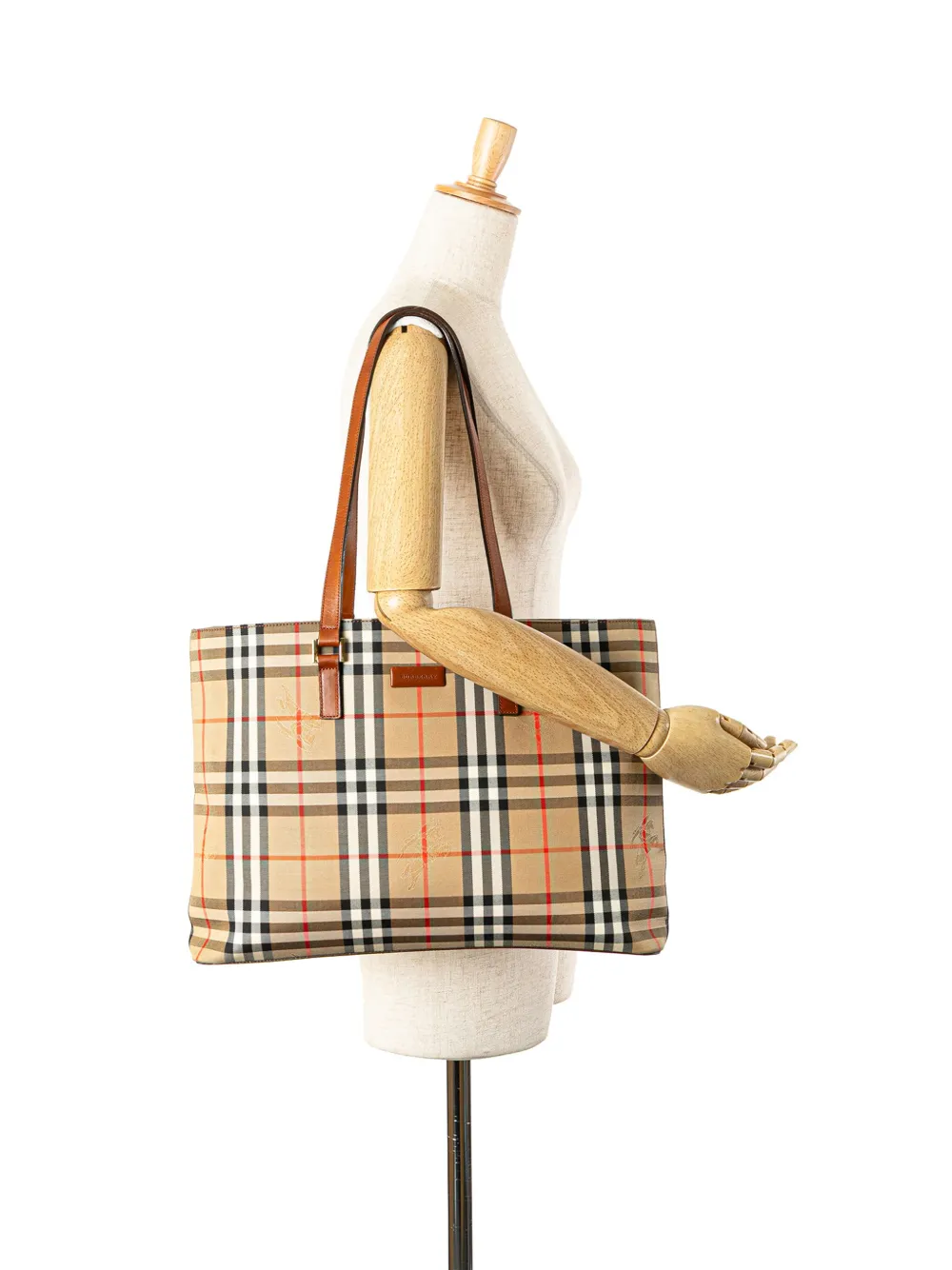 Burberry Pre-Owned 2000-2017 Haymarket Check Canvas tote bag | Pre-Owned | Image 2