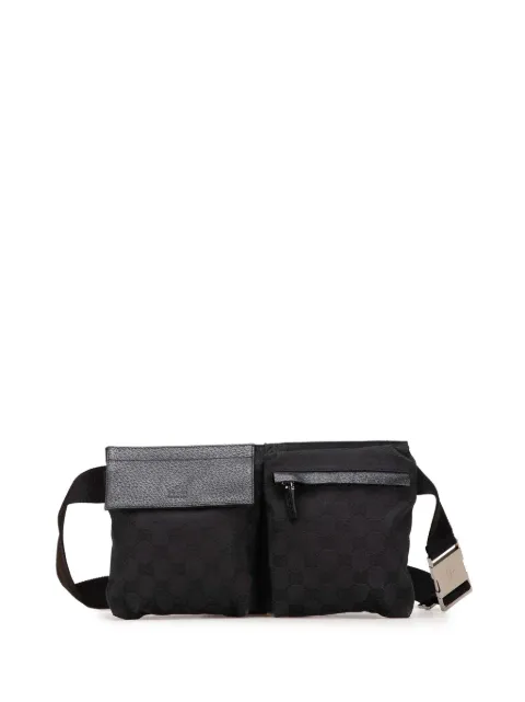 Gucci Pre-Owned 2000-2025 GG Canvas Double Pocket belt bag