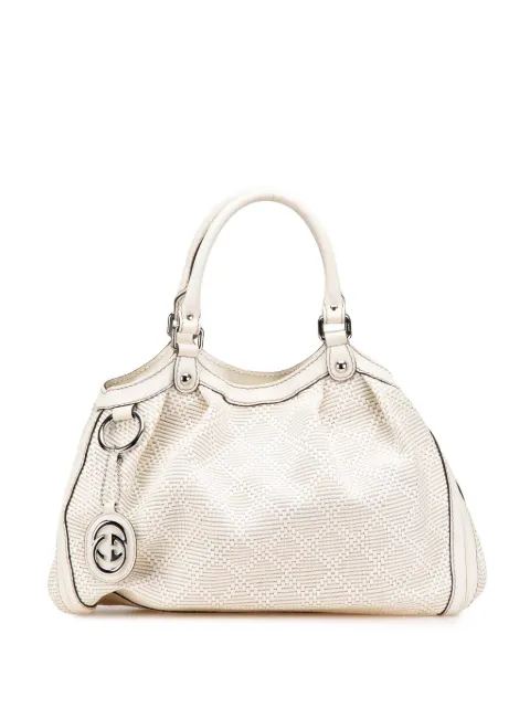 Gucci Pre-Owned 2000-2015 Medium Diamante Raffia Sukey tote bag